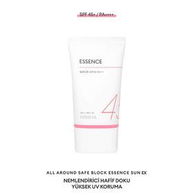 Missha All Around Safe Block Essence Sun EX SPF45 PA+++ 50 ml Aydınlatıcı Nemlendirici Güneş Kremi