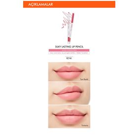 Missha Silky Lasting Lip Pencil Angel Cheeks Dudak Kalemi