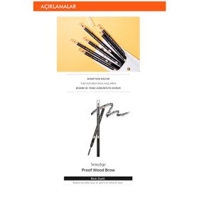 Missha Smudge Proof Wood Brow Black Kaş Kalemi
