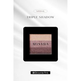 Missha Triple Shadow 01 Brownie Pink Göz Farı