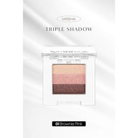 Missha Triple Shadow 01 Brownie Pink Göz Farı