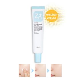 Missha Zinc Sun Cream 50+ Faktör Tüm Cilt Tipleri İçin Renksiz 40 ml Güneş Koruyucu Krem