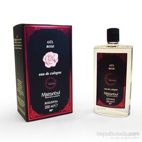 Mistanbul 200 ml Açık Kırmızı Gül Kolonyası