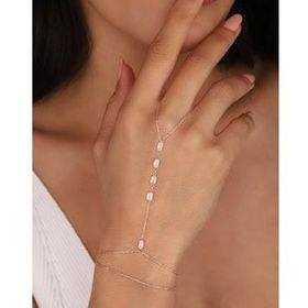 Mistik Silver Baget Beyaz Taşlı Gümüş Şahmeran Bileklik