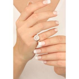 Mistik Silver Baget Taşlı Oval Gümüş Yüzük