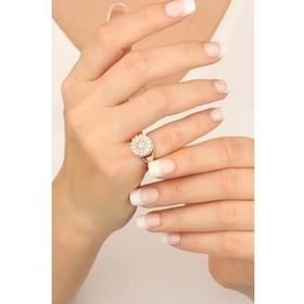 Mistik Silver Baget Taşlı Oval Gümüş Yüzük