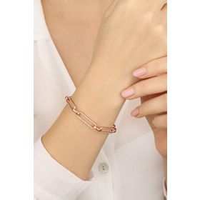Mistik Silver Beyaz Taşlı Gümüş Gurmet Bileklik