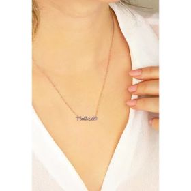 Mistik Silver Beyaz Taşlı Gümüş Tarih Kolye