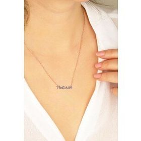 Mistik Silver Beyaz Taşlı Gümüş Tarih Kolye