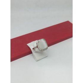 Mistik Silver Beyaz Taşlı Gümüş Yüzük