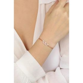 Mistik Silver Beyaz Taşlı Melek Kanadı Gümüş Bileklik