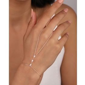 Mistik Silver Damla Taşlı Gümüş Şahmeran Bileklik