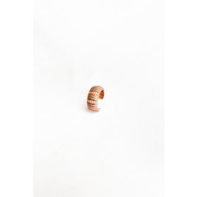 Mistik Silver Kalın Taşlı Gümüş Ear Cuff Küpe