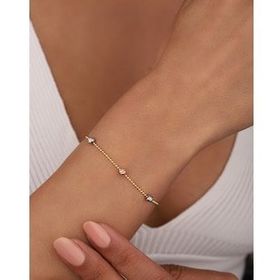 Mistik Silver Küçük Dorika Topçuklu Gümüş Bileklik