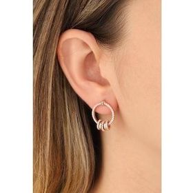 Mistik Silver Küçük Halkalı Gümüş Küpe
