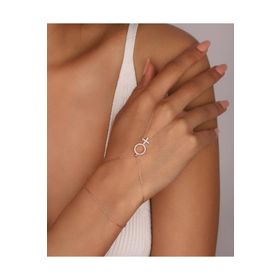 Mistik Silver Nil Anahtarı Gümüş Şahmeran Bileklik