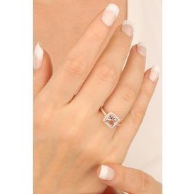 Mistik Silver Pembe Swarovski Taşlı Gümüş Yüzük