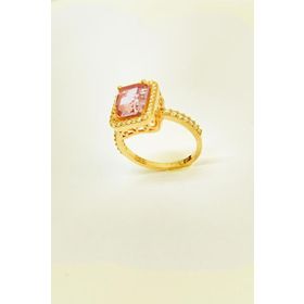 Mistik Silver Pembe Swarovski Taşlı Gümüş Yüzük