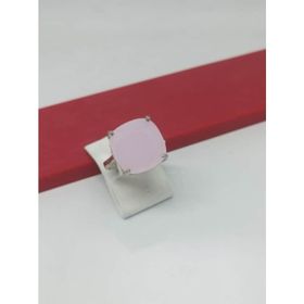 Mistik Silver Pembe Taşlı Gümüş Yüzük