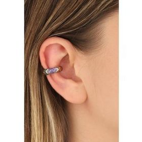 Mistik Silver Renkli Taşlı Gümüş Kıkırdak Küpe
