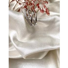 Mistik Silver Renkli Taşlı Gümüş Kıkırdak Küpe