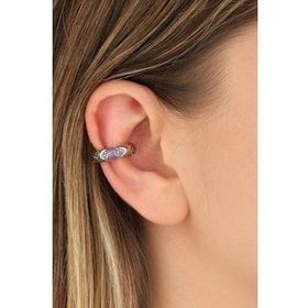 Mistik Silver Renkli Taşlı Gümüş Kıkırdak Küpe