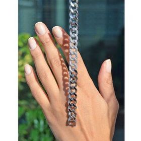 Mistik Silver Renkli Taşlı Gümüş Zincir Bileklik