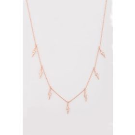 Mistik Silver Sallantılı 7 Şimşek Gümüş Kolye