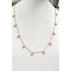 Mistik Silver Sallantılı Çoklu Yıldızlı Gümüş Kolye