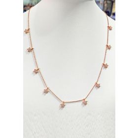 Mistik Silver Sallantılı Çoklu Yıldızlı Gümüş Kolye