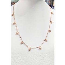 Mistik Silver Sallantılı Çoklu Yıldızlı Gümüş Kolye