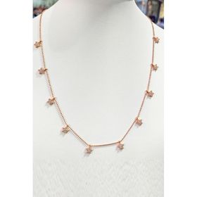 Mistik Silver Sallantılı Çoklu Yıldızlı Gümüş Kolye