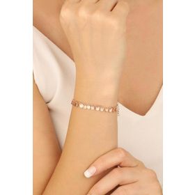 Mistik Silver Sallantılı Dövme Pullu Gümüş Bileklik