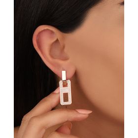 Mistik Silver Sallantılı Gümüş Küpe