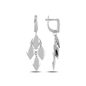Mistik Silver Sallantılı Gümüş Küpe