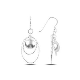 Mistik Silver Sallantılı Gümüş Küpe