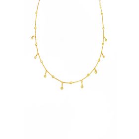 Mistik Silver Sarkık Tifani Taşlı Gümüş Choker Kolye
