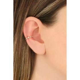 Mistik Silver Seyrek Taşlı Gümüş Kıkırdak Küpe