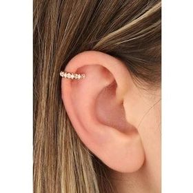Mistik Silver Taşlı Oval Gümüş Kıkırdak Küpe