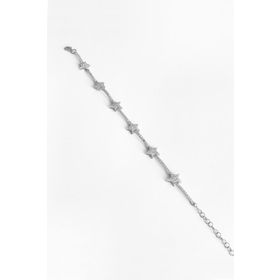 Mistik Silver Taşlı Yıldız Gümüş Bileklik
