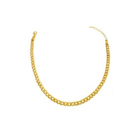 Mistik Silver Taşsız Gümüş Gurmet Zincir Model Choker Kolye