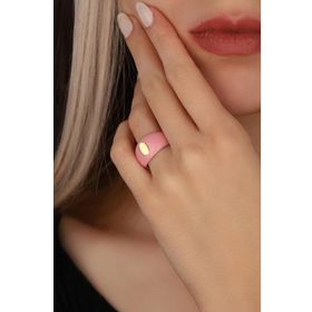 Mistik Silver Taşsız Mineli Oval Gümüş Yüzük