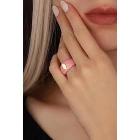 Mistik Silver Taşsız Mineli Oval Gümüş Yüzük