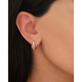 Mistik Silver Tek Sıra Taşlı Gümüş Küpe