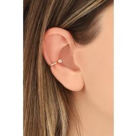 Mistik Silver Tek Taşlı Gümüş Earcuf Küpe