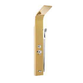 Mistillo 150MXP104 Sus 304 Inox PVD Altın Panel Duş Sistemi