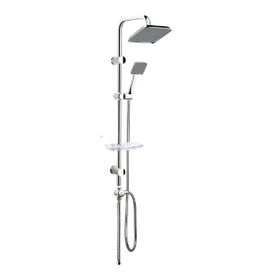 Mistillo 200x200 mm Kare Tepe Duşu ve 3 Yönlü Yönlendirici Tower Duş Sistemi