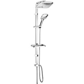 Mistillo 230x190 mm Kare Tepe Duşu ve 3 Yönlü Yönlendirici Sguare Tower Duş Sistemi