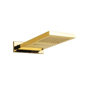 Mistillo 550x220 mm 304 PVD Altın Kaplama Yağmur ve Şelale Panel Paslanmaz Tepe Duşu