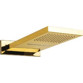 Mistillo 550x220 mm 304 PVD Altın Kaplama Yağmur ve Şelale Panel Paslanmaz Tepe Duşu